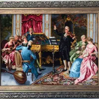 تابلو فرش دستباف ابریشم شاعرجوان|تابلو فرش|شیراز, قدوسی شرقی|دیوار