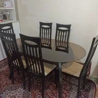 میز نهارخوری ۶نفره|میز و صندلی غذاخوری|کرج, باغستان|دیوار