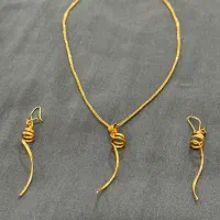 نیم ست گردبند و گوشوار