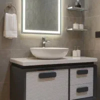 کابین پی وی سی pvc کاسه روشویی باکس
