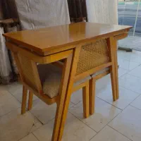 میز صندلی کمجا حصیری