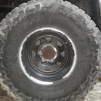 معاوضه رینگ و لاستیک آفرودی رینگ ۱۵ لاستیک ۳۳|قطعات یدکی و لوازم جانبی|قائم‌شهر, |دیوار