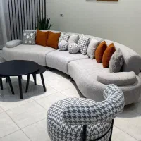 مبل راحتی نو بافریم مستحکم وپارچه مرغوب