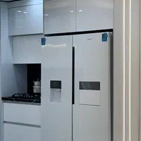 کابینت آشپزخانه ام دی اف سفید و‌ میله ای|مصالح و تجهیزات ساختمان|گرگان, |دیوار