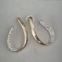 گوشواره طرح اشک نگینی
