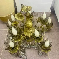 لوستر برنز ده لامپی و لوستر اشپزخانه