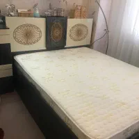 تخت خواب،بدون تشک با ۲عدد پاتختی و میز آرایشی