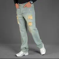 شلوار جین مردانه بگ آبی|لباس|کرمان, |دیوار