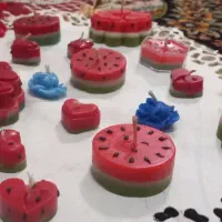 شمع یلدای وولنتایین بسیار زیبا|صنایع دستی و سایر لوازم تزئینی|گرگان, |دیوار