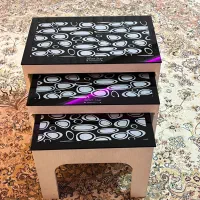 میز و گل میز چهار تکه