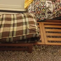 مبل چوبی تختخواب شو|تخت و سرویس خواب|تهران, حکمت|دیوار