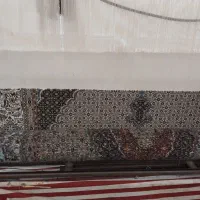 فرش نیمه بافت (نقش ریز ماهی)