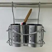 جای قاشقی آویز دوقلو استیل|آبچکان و نظمدهنده ظروف|تبریز, |دیوار