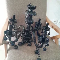 لوستر ۵ و ۸ شاخه مشکی|لوستر و چراغ آویز|تهران, مجیدیه|دیوار