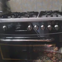 اجاق گاز صفحه لعابی تمیز وسالم