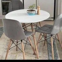 میز ناهارخوری فایبر گلاس پارچه ای لمسه دار|میز و صندلی غذاخوری|کرمانشاه, |دیوار