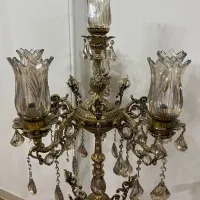 کنار سالنی لوستربرنجی|لوستر و چراغ آویز|کرج, شهرک بنفشه|دیوار