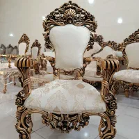 مبل سلطنتی 9نفره پنچشیری تمام چوب راش با جلو مبلی|مبلمان خانگی و میز عسلی|تبریز, |دیوار