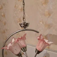 لوستر سه شاخه سالم و تمیز در حد نو|لوستر و چراغ آویز|تبریز, |دیوار