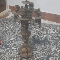 شمدان برنزی قدیمی|کلکسیون اشیاء عتیقه|رشت, جانبازان|دیوار