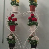 پایه گل استیل رنگ ثابت و نو