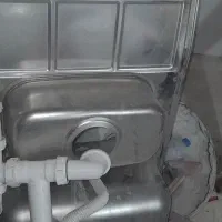 سینک توکار|آب‌چکان و نظم‌دهنده ظروف|میانه, |دیوار