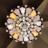 لوستر سقفی کریستالی کنترلی