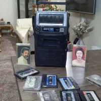 ظبط خبرنگاری عتیقه ژاپنی و رادیو ظبط JVc سالم|سیستم صوتی خانگی|تهران, خانی آباد نو شمالی|دیوار
