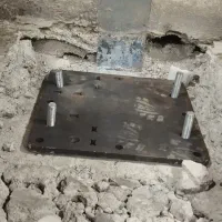 کاشت میلگرد بولت نصب صفحه پلیت تضمینی|خدمات پیشه و مهارت|اسلامشهر, زرافشان|دیوار