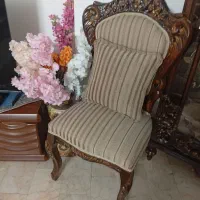 مبل سلطنتی چوب راش ۹نفره همراه بامیزوسط ودوعددعسلی|مبلمان خانگی و میز عسلی|تهران, سبلان (لشگر)|دیوار