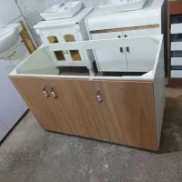 کابینت 120cm زیر سینک PVC ضد آب حتی درب ها کلکته۲