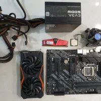 مادربرد و کارت گرافیک و سی پی یو و رم و پاور