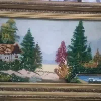 یک عدد تابلو فرش منظره در حد نو