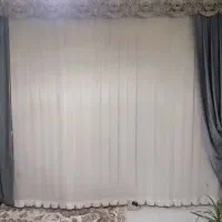 پرده وزیر پرده‌ای یک عدد دستک با پرده درب|پرده، رانر، رومیزی|مشهد, بلال|دیوار