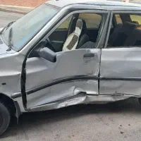 پراید صبا مدل ۸۸ تصادفی