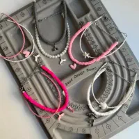 گردنبند و دستبند دستساز استیل