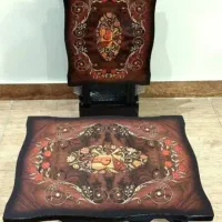 میز پذیرایی تاشو بهمراه پایه ایستاده،چوب MDF براق