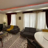پرده حریر همراه با آستر و کتیبه و قاب