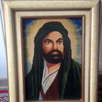 تابلو فرش شمایل دستبافت امام علی