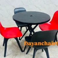 میز و صندلی غذاخوری فست فود فایبر کدpo1276