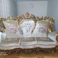 مبلمان و ناهارخوری سلطنتی ورق طلا