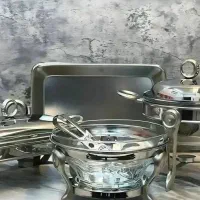 ست سوفله مرغ سوپ و سالاد و برنج آکبند جهیزیه