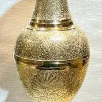 گلدان برنجی  هندی ارتفاع ۷۸ به وزن ۶کیلو