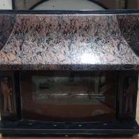 بخاری بزرگ طرح شومینه توان گاز