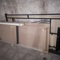 تخت دونفره چوب فلز