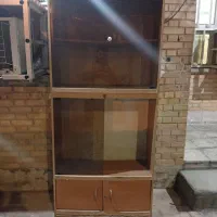 کمد چوبی mdf ارتفاع ۲متر. کاملا سالم