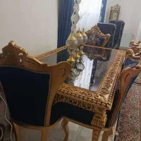 سرویس نهار خوری و تخت خواب و کمد بچه