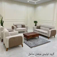 مبل مینی شاتل  چستر ۷نفره شرکتی آماده تحویل اقساط|مبلمان خانگی و میز عسلی|هشتگرد, شهرک وحدت|دیوار