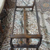 میز جلومبلی وقرقره چوبی روسی گلدان چوبی|مبلمان خانگی و میز عسلی|تهران, امام زاده عبدالله|دیوار