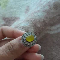 انگشتر نقره وسه تیغ